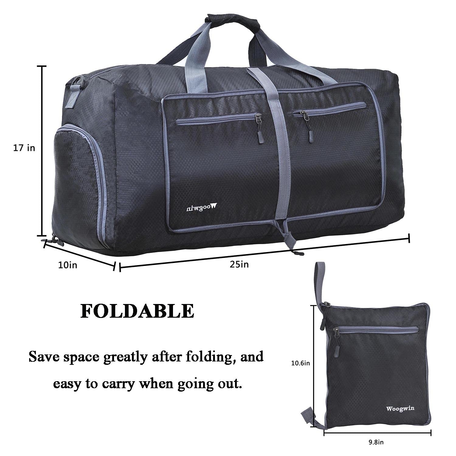 Travel Duffel Bag Large Foldable Waterproof Overnight Bag for Beach Swim Bags