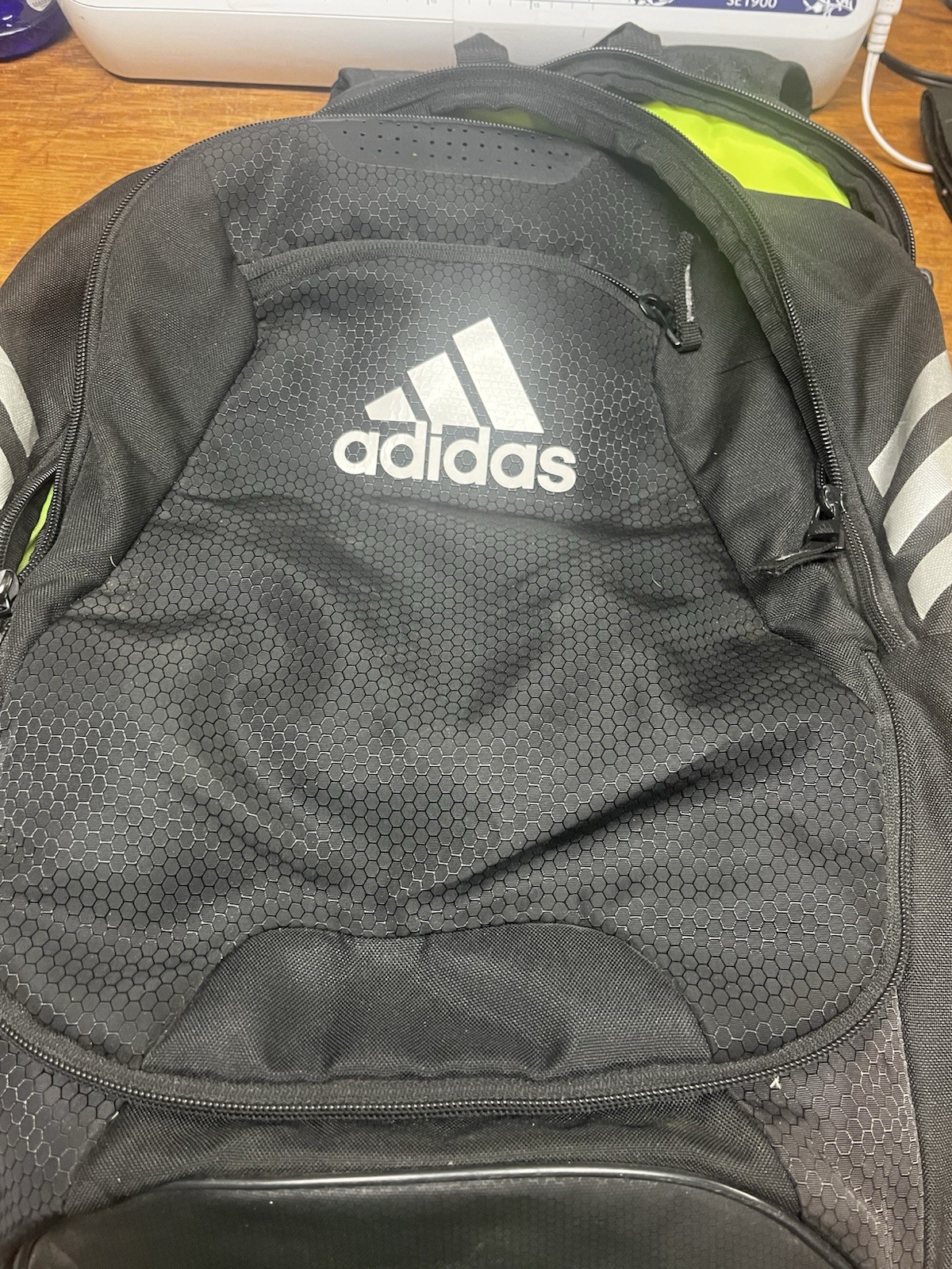 Adidas Stadium 3 Team Sports Backpack Backpack Medium Black Unisex Stripes #78