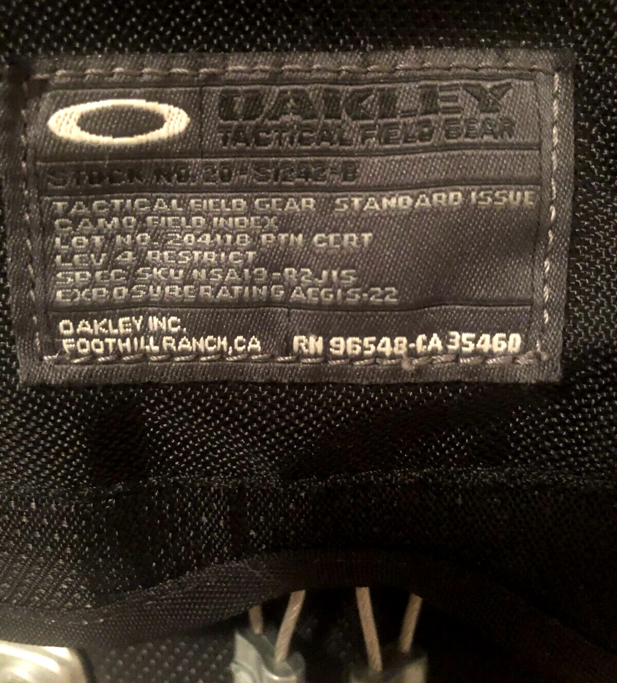 OAKLEY KITCHEN SINK BACKPACK Black w/ Silver 34L Tactical Field Gear Pack Bag