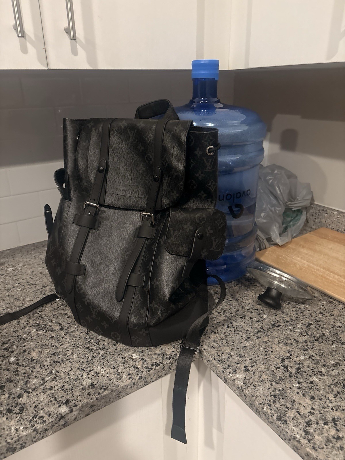 Louis Vuitton LV Backpack Black Monogram Eclipse