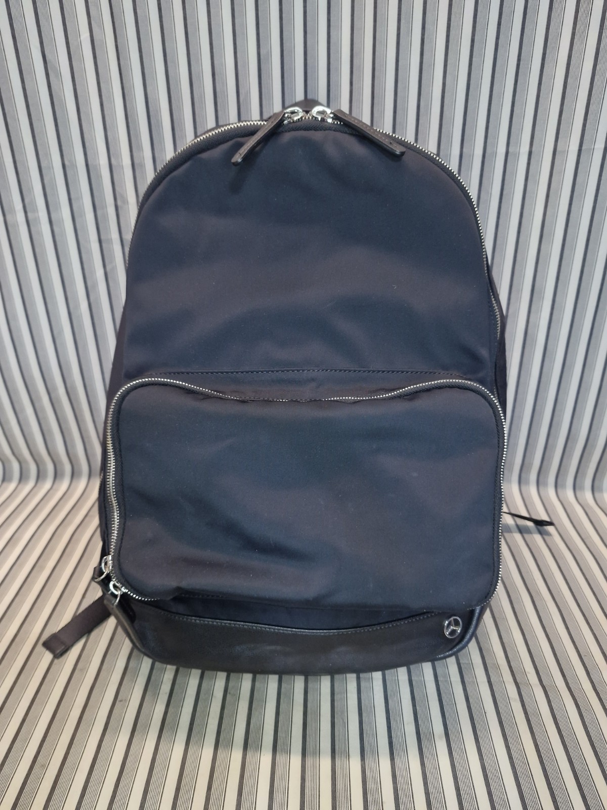 Mercedes-Benz HERFEST Black Nylon Backpack Laptop Bag