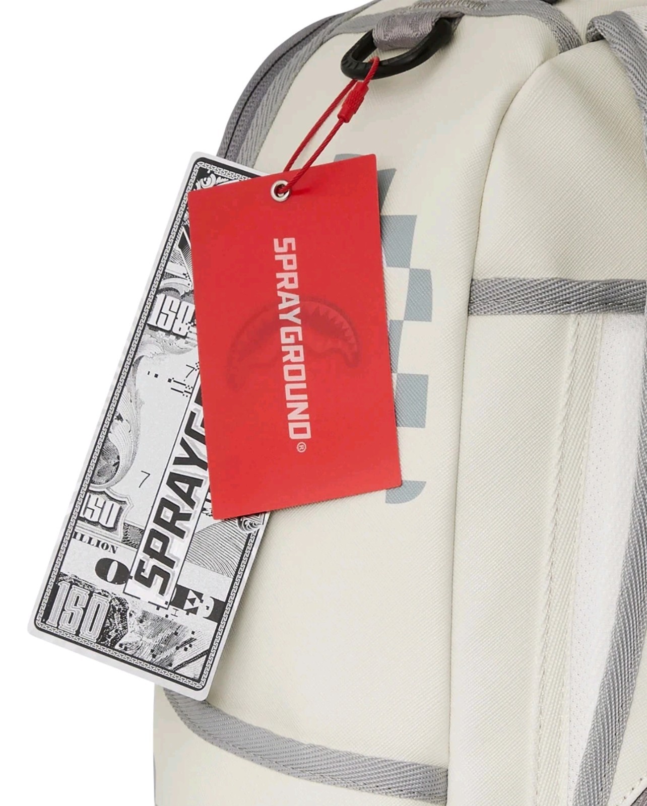 Sprayground Cream Check Dynamic Backpack🔥New Black Large Bookbag School Bag