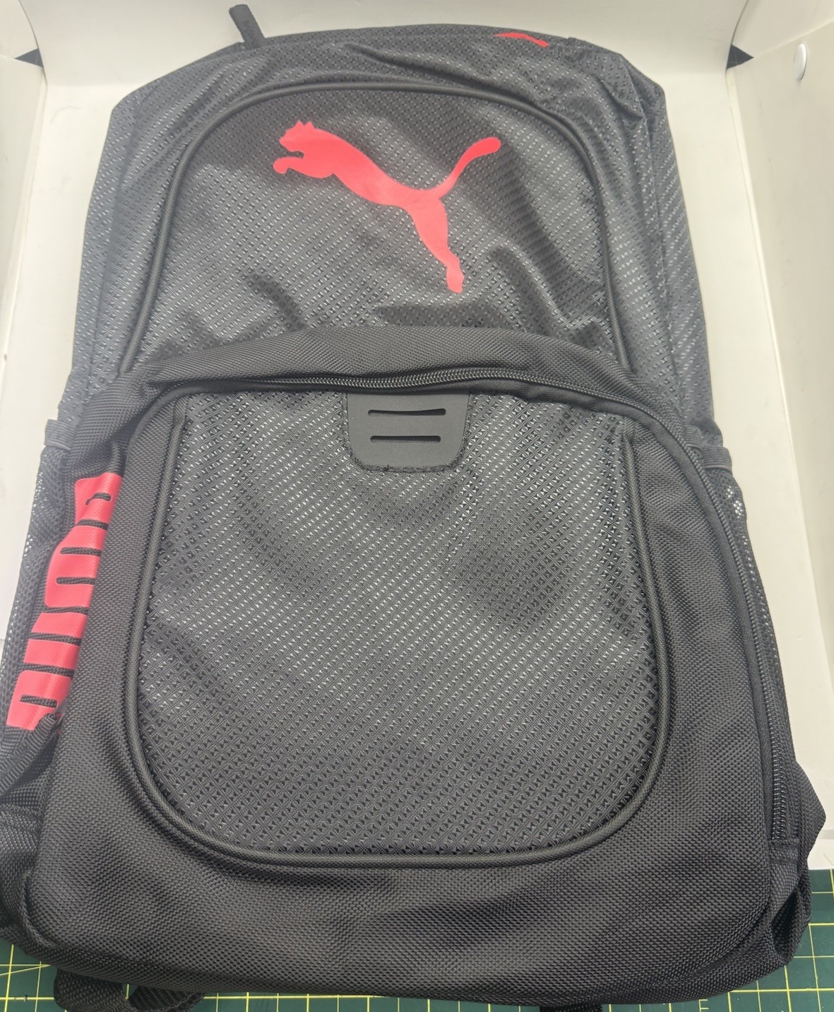 PUMA Contender 3.0 Backpack Black Red Athletic School Travel Book Bag – NWT