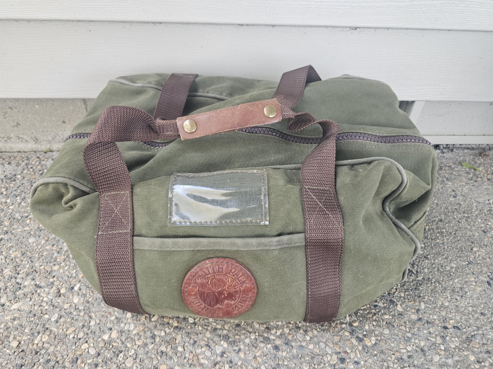 Duluth Pack Small Duffle/Bag Grab Handle, Olive Green