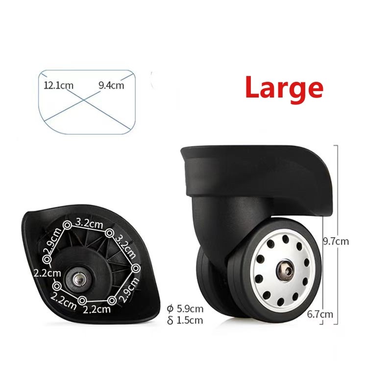 2pcs Luggage Wheels Replacement for DELSEY 0076 JL050 A-88 A24 JL-049 A96 wheel