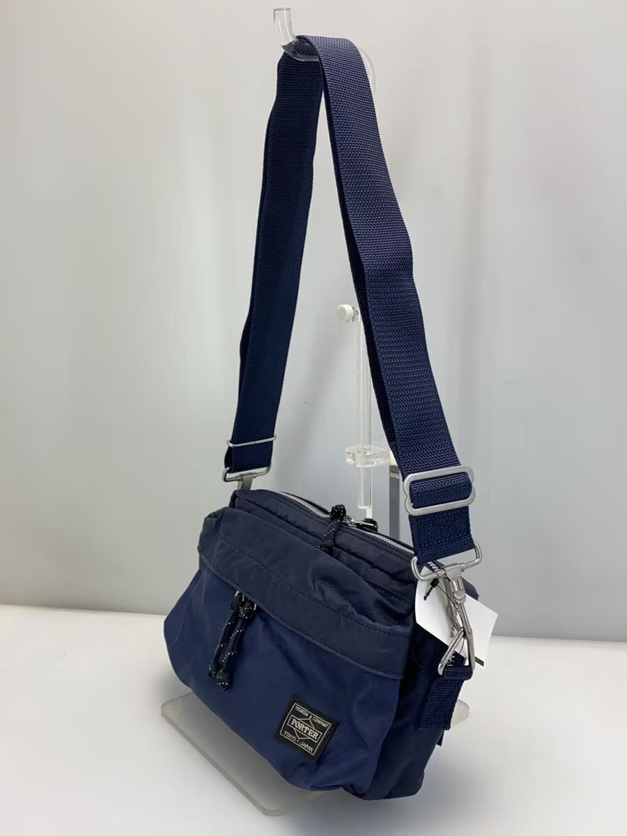 PORTER FORCE Shoulder Bag NVY Solid