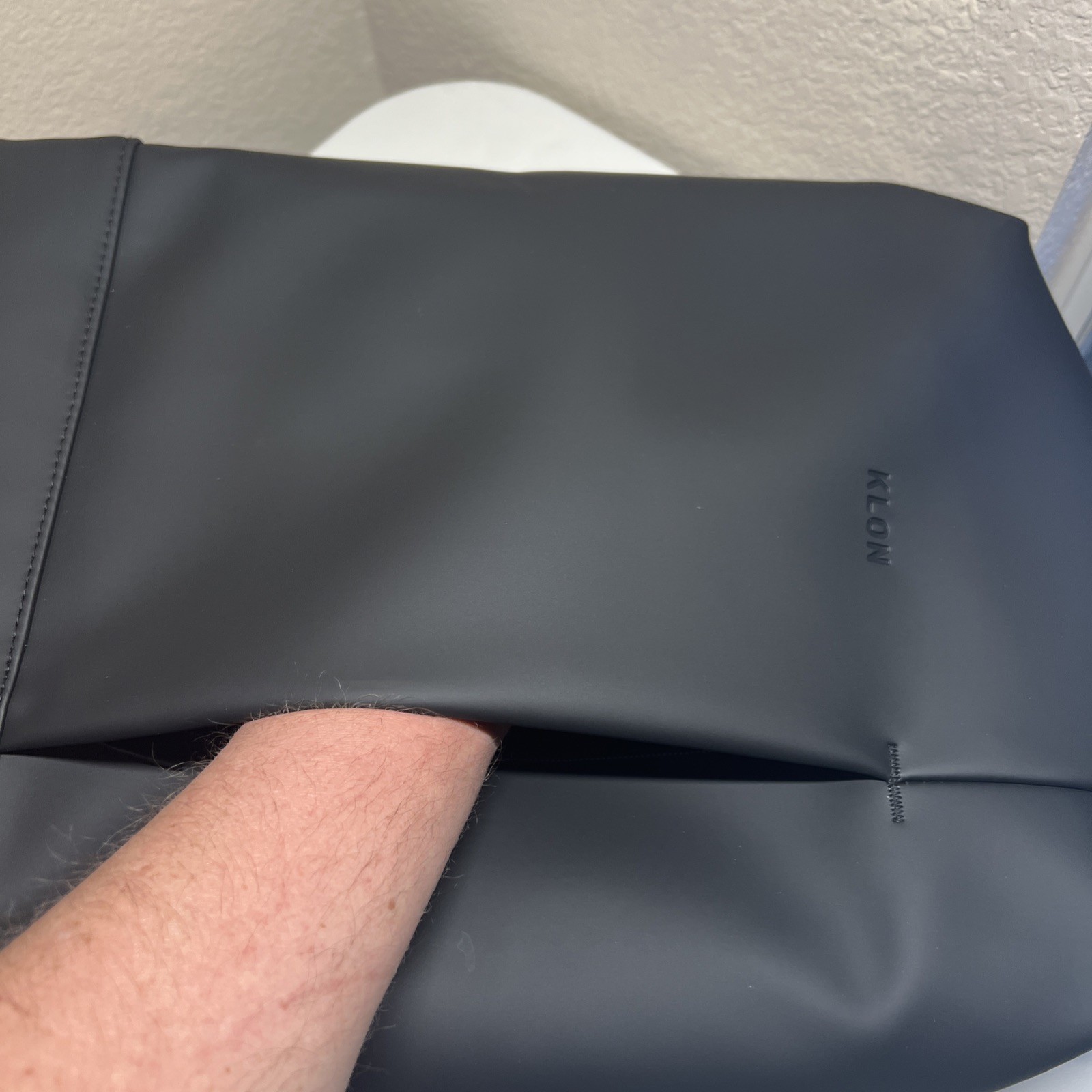 KLON Matte Coated Black Backpack Japan Minimalist Water-Resistant