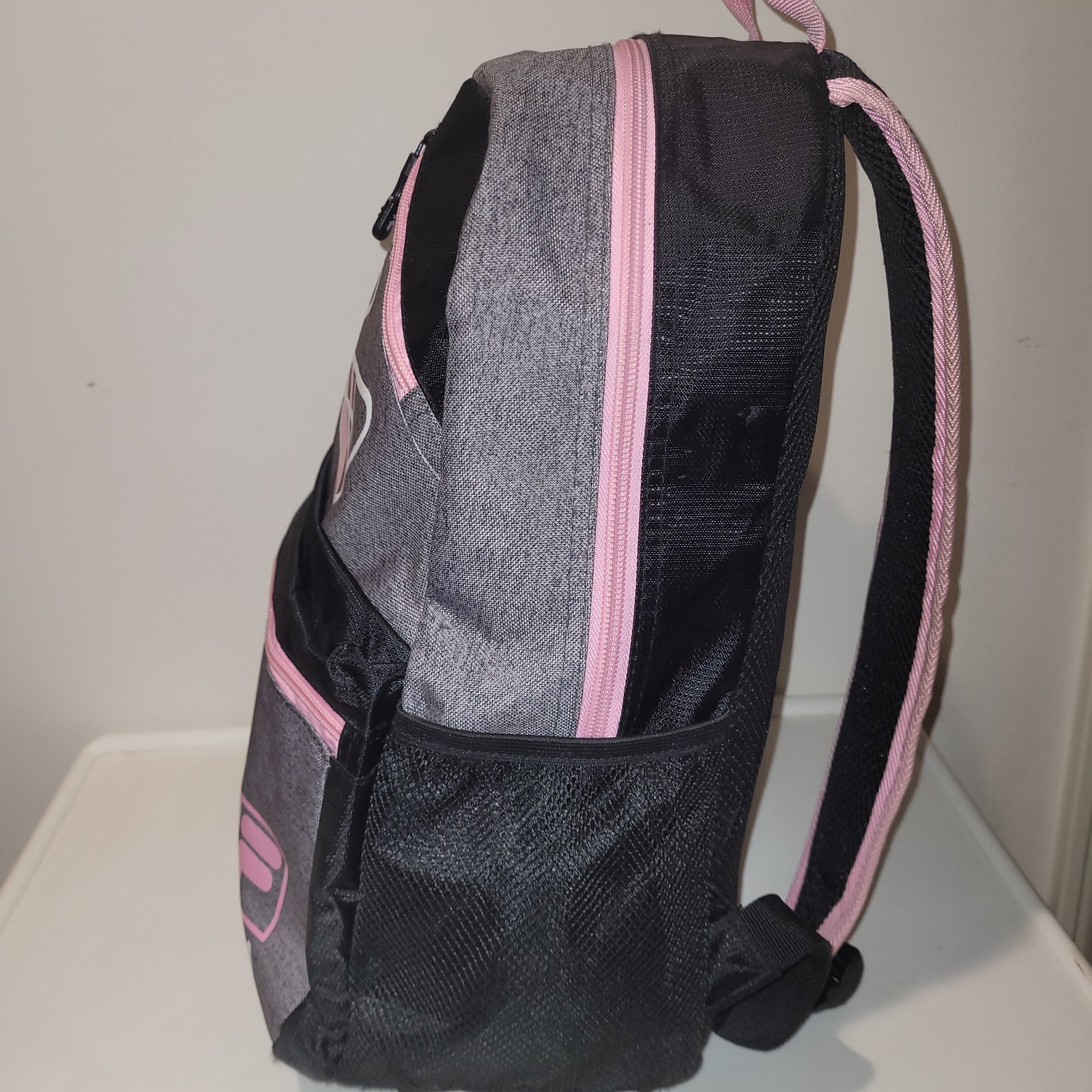 FILA Backpack~ Black/Grey/Pink & White Accents 15″ Multiuse Laptop/Tablet Sleeve