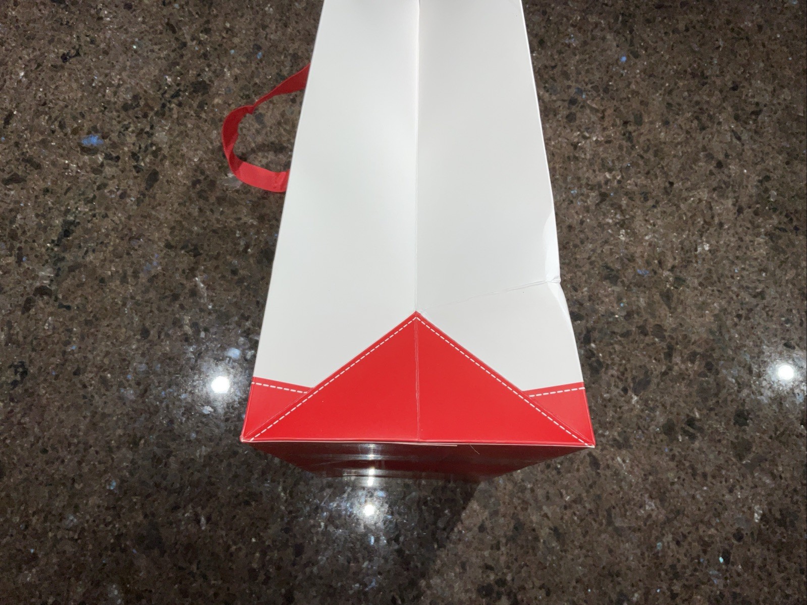 A Bathing Ape Shopping Bag, Red & White, 15.5” x 12.5” x 6.5” Free Shipping