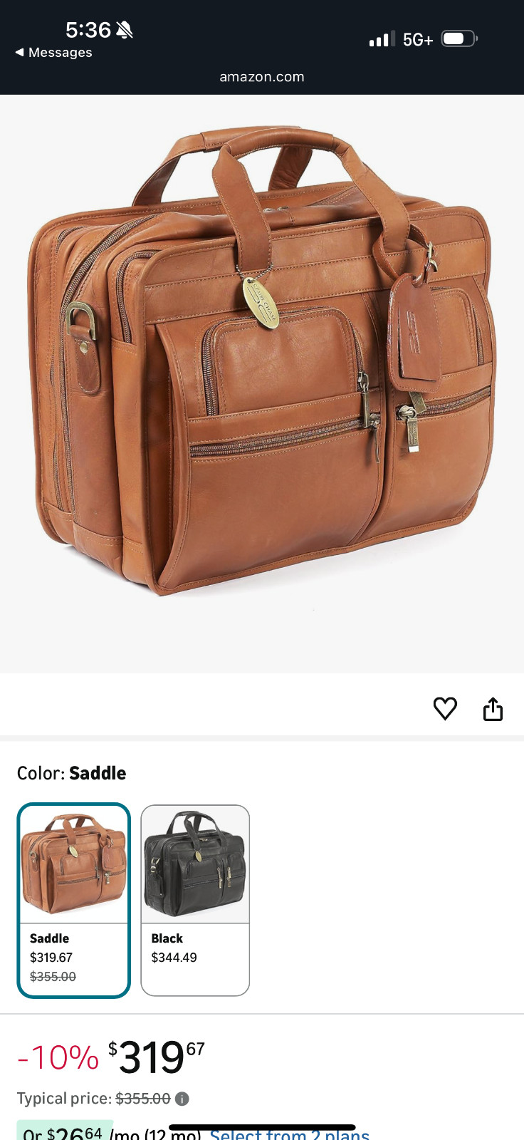 Claire Chase Computer Briefcase