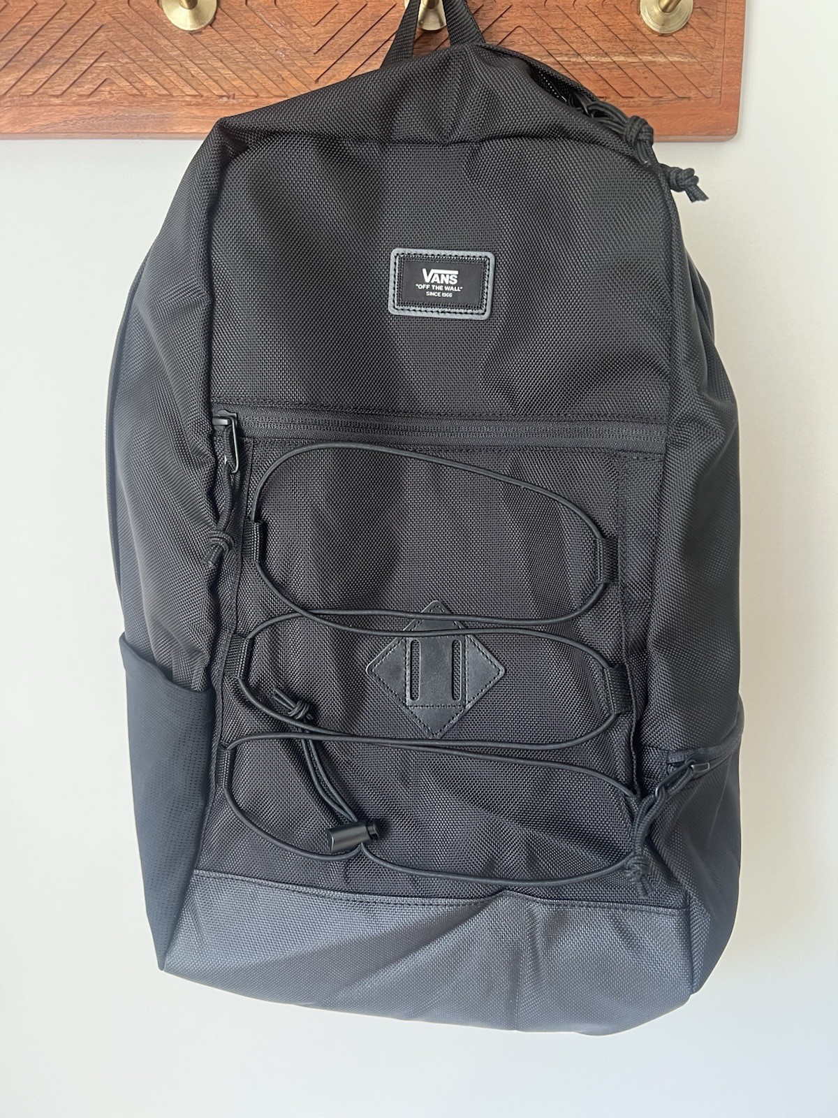 VANS Snag Plus Solid Black Backpack School Work Travel