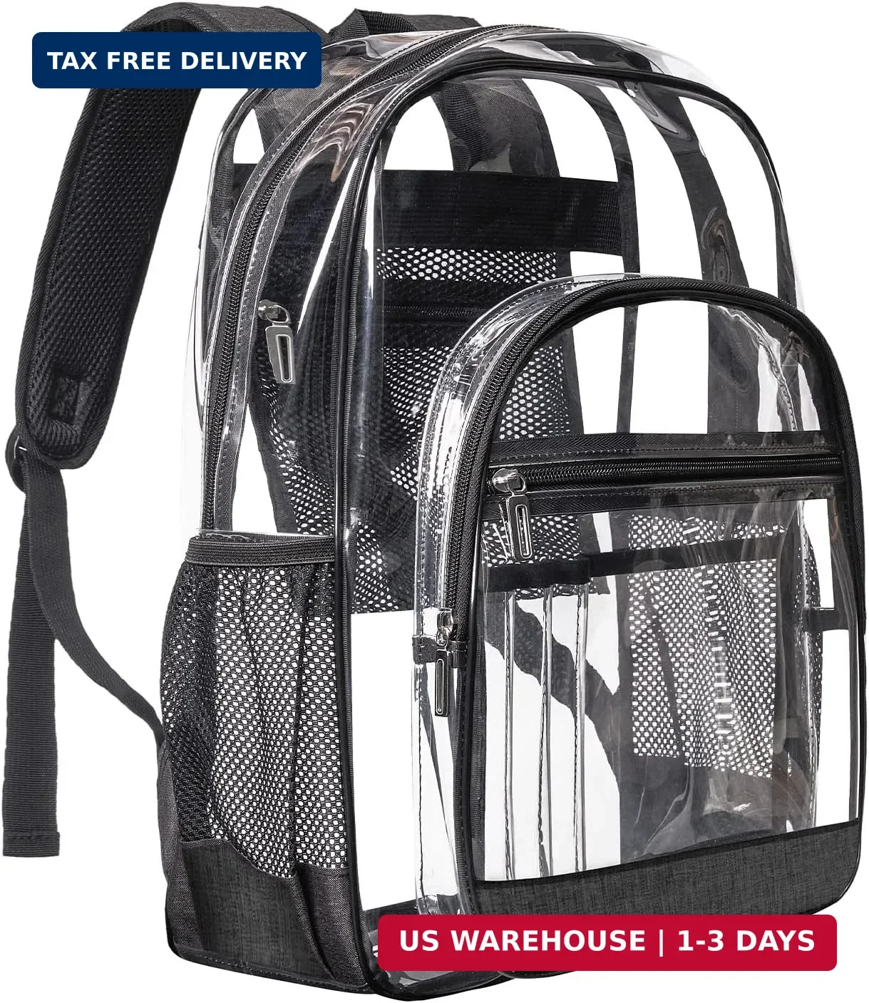 Clear Backpack Bookbag Stadium Approved – Clear Heavy Duty Backpacks for Men Wom