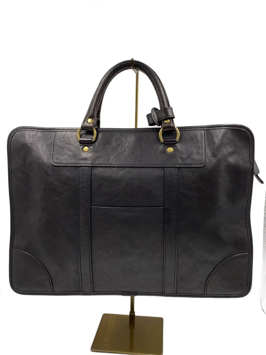 PORTER Shoulder Bag Leather BLK 2WAY BRIEFCASE