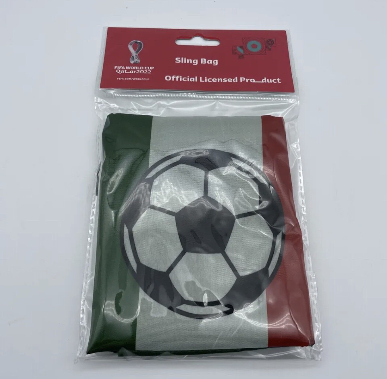 FIFA World Cup 2022 MEXICO Sling Bag 17″x13.5″ Soccer Drawstring Backpack NEW!!