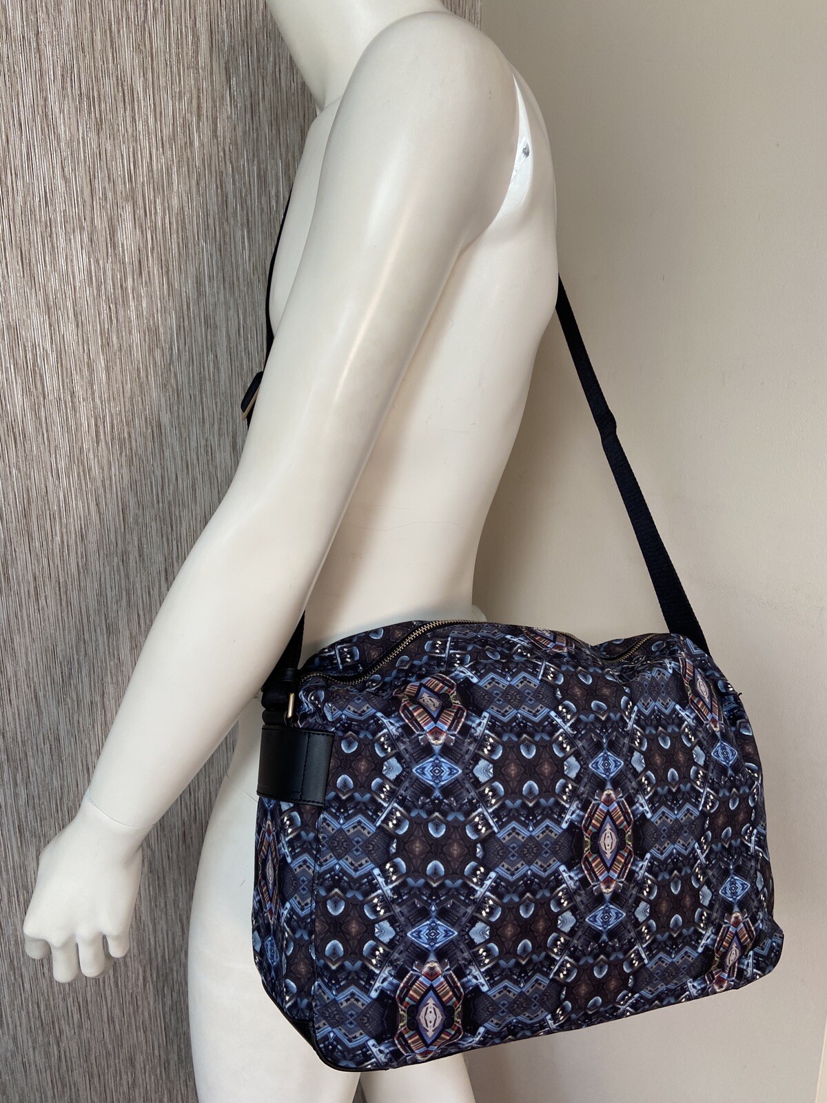PAUL SMITH KALEIDOSCOPE MINI PRINT FOLIO MESSENGER BAG RETAIL BNWT