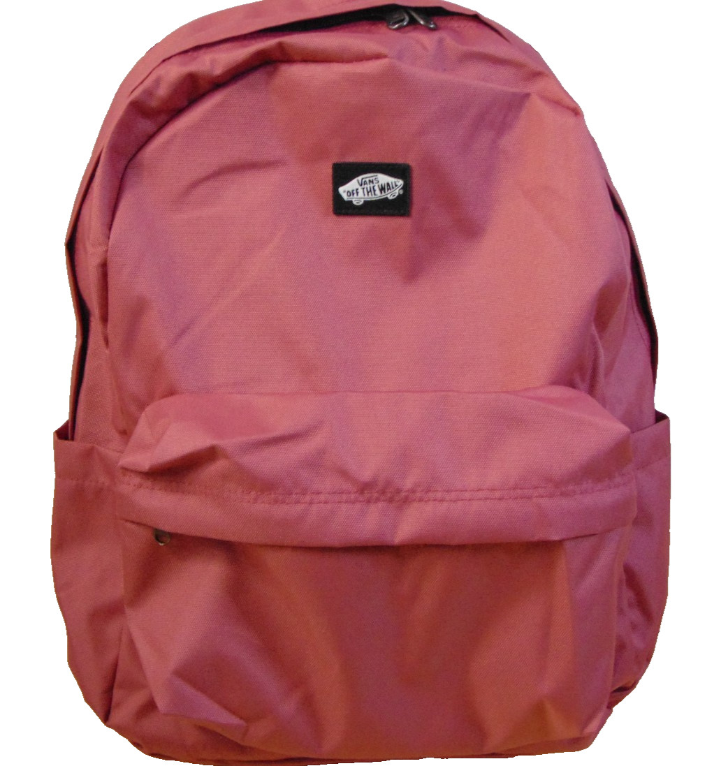 Vans Old Skool Backpack Mauvewood Pink Black White Checkerboard Straps Bag NWT