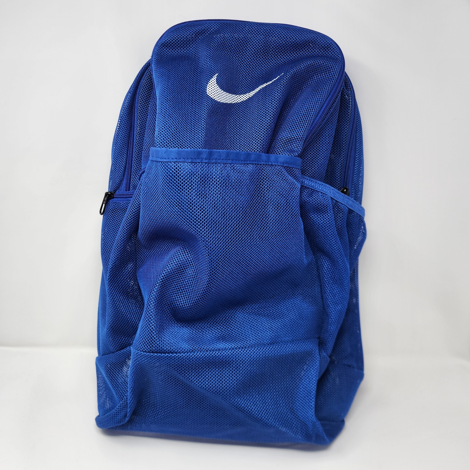 Nike Brasilia Mesh Backpack 9.0 Game Royal White Unisex One Size BA6050-480