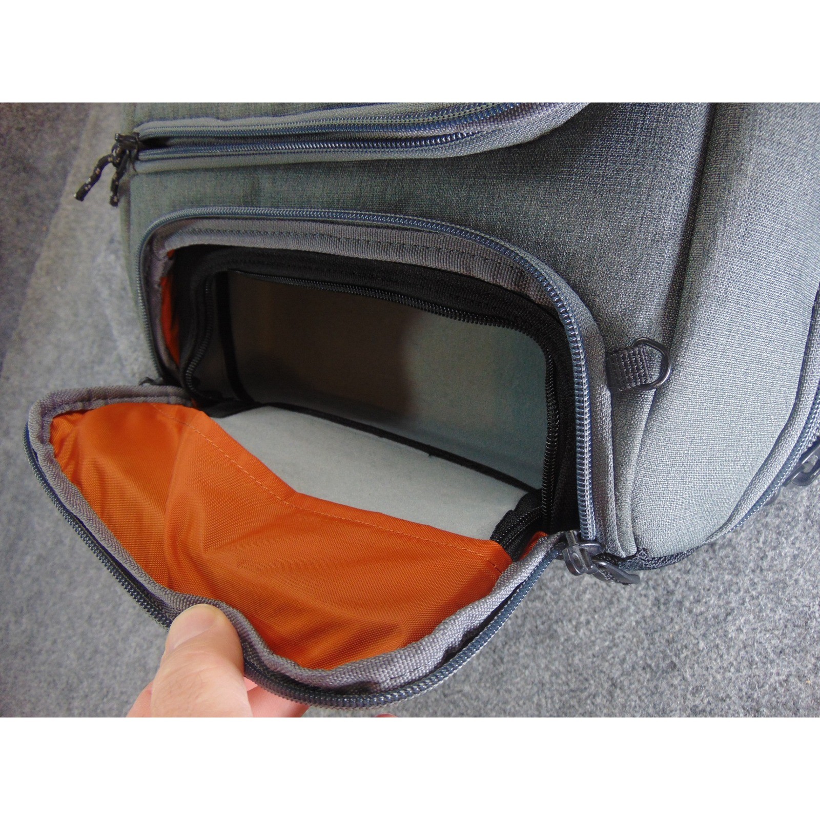 eBags Laptop Backpack Mens Oversized EB2146-15.5 Gray Solid Travel Work Tech Bag