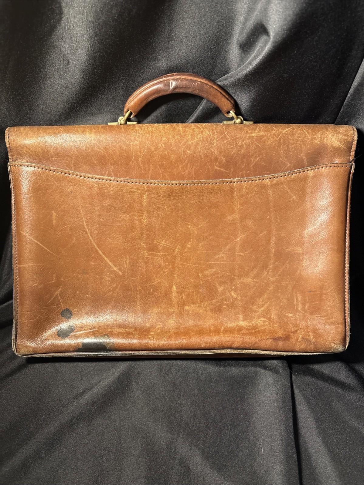 Schlesinger Briefcase Full Grain Cowhide USA Doctor/Lawyer Locking Distressed