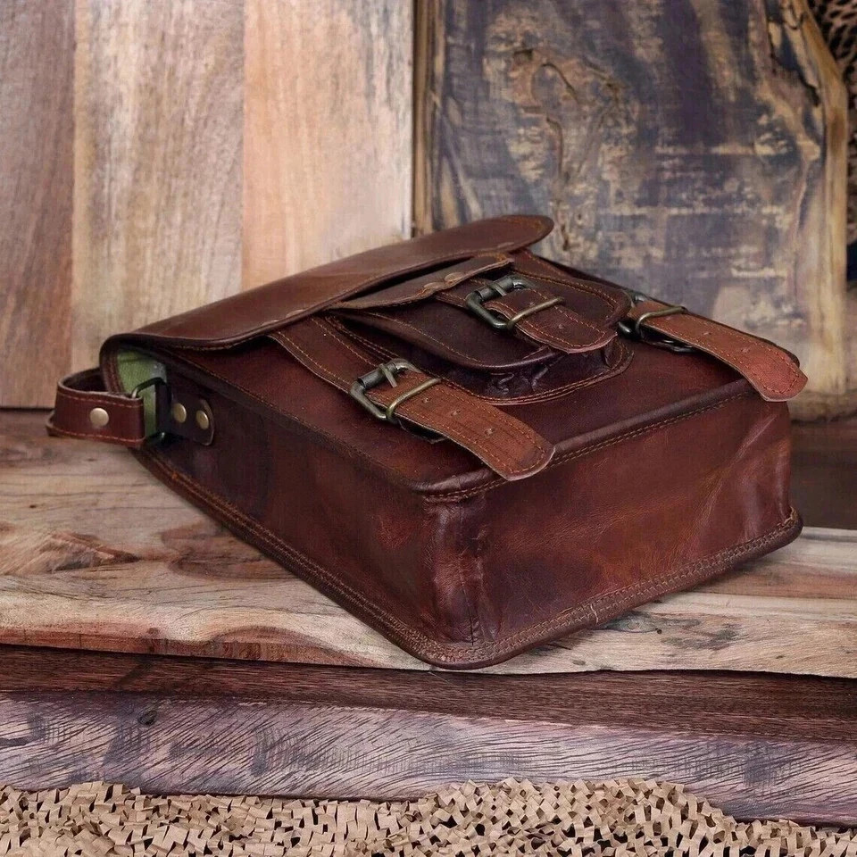 Pro Max Leather Messenger 15” Satchel All Time Bag Brown