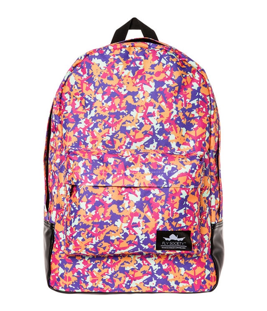 Fly Society The All Over Camo Backpack Orange Small (17 in. – 22 in.)