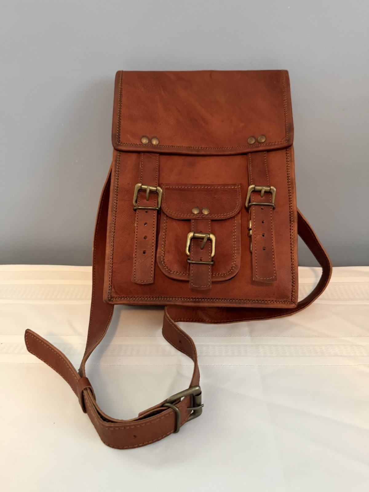 KOMALS PASSION LEATHER MENS CROSSBODY/SHOULDER MESSENGER BAG