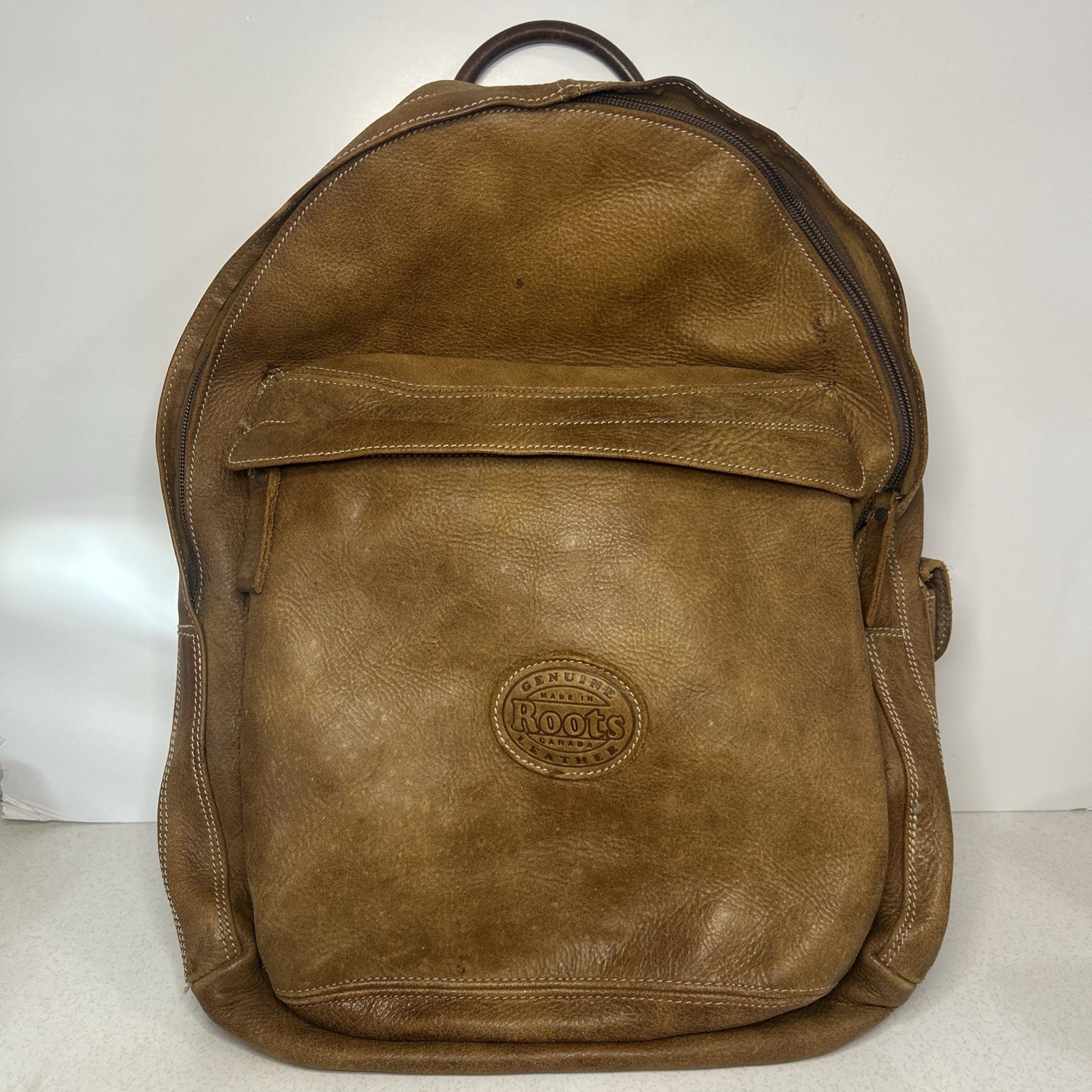 Genuine Roots Canada Leather Backpack READ