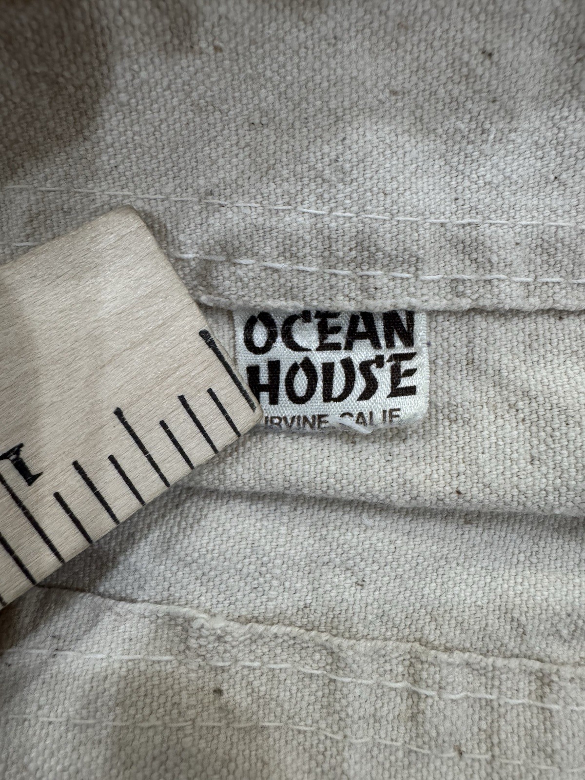 Vintage 90s Ocean House Frog Drawstring Bag LARGE 19×30 Canvas USA Sack Beach