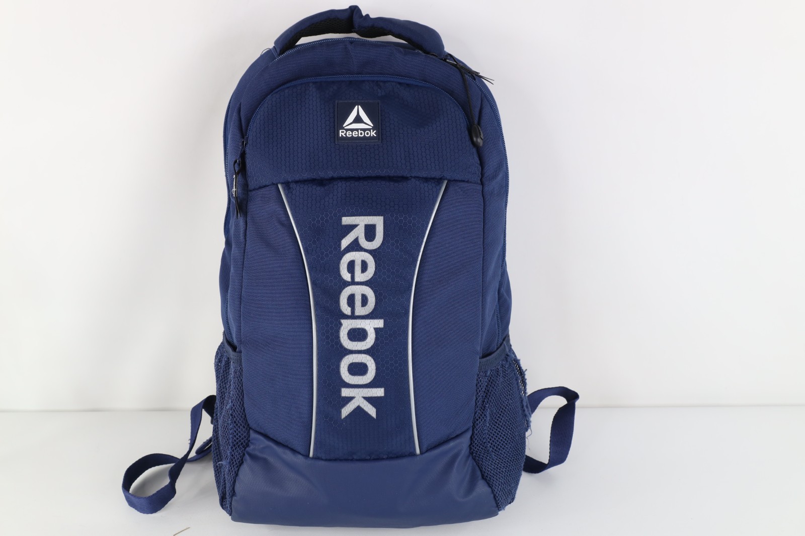 Vintage Y2K Reebok Crossfit Spell Out Workout Backpack Book Bag Carry On Blue