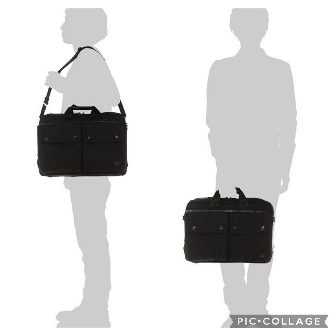 Porter Angle 2Way Briefcase Nylon Oxford Black 42cm/31cm/11cm