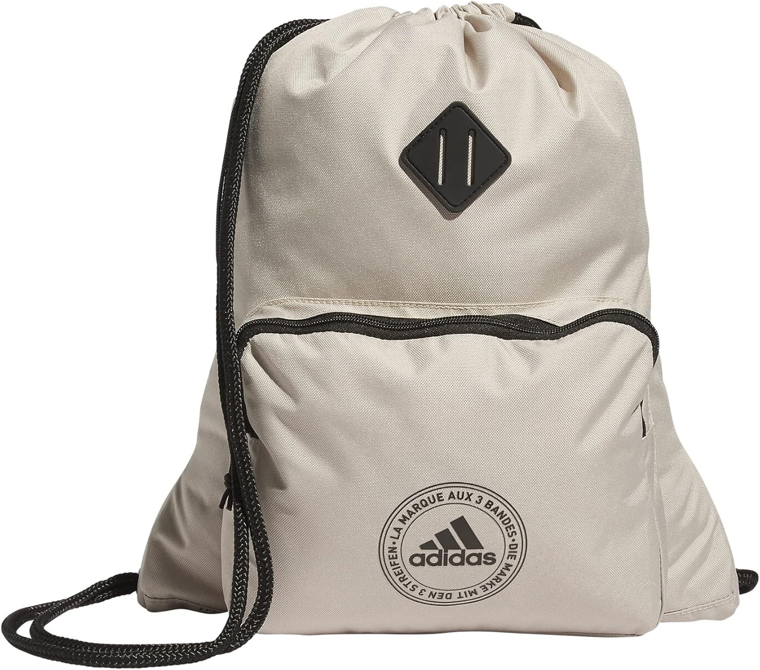 NEW Adidas Classic 3S 2.0 Sackpack – Wonder Beige/Black – FREE SHIPPING