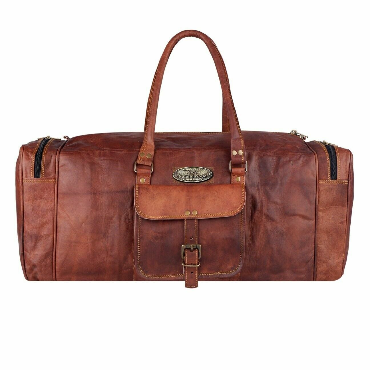 Bag Travel Luggage Men Duffel Gym Weekend (Classic Retro Fashion) 30″ Leather