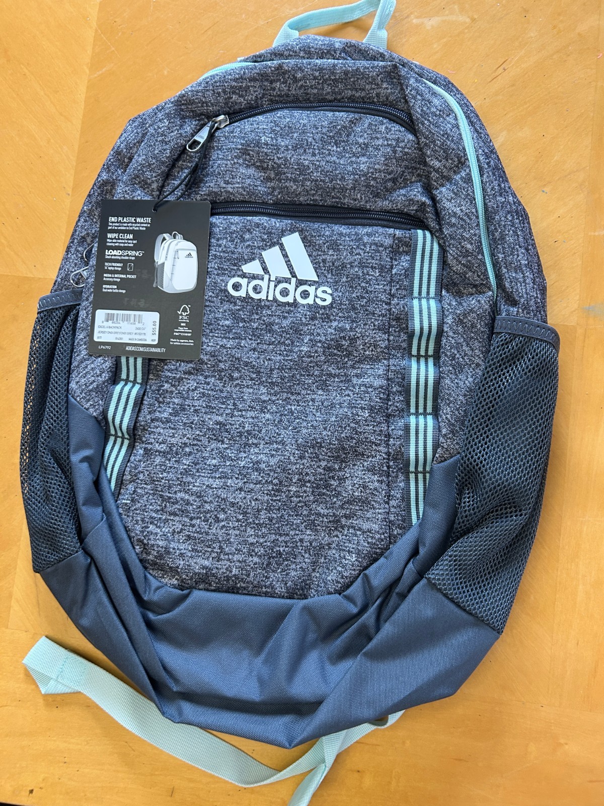 Adidas Excel 6 Backpack Jersey Onix Grey