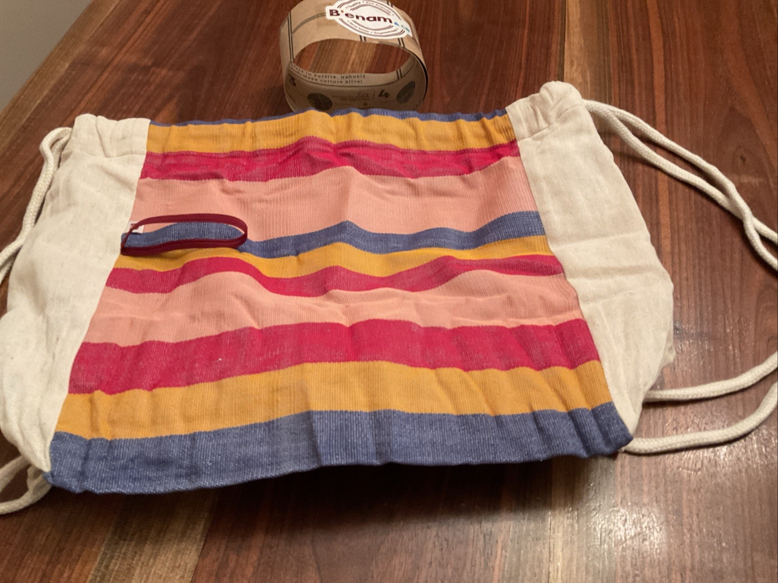 Eco Friendly Canvas Drawstring Backpack Bag