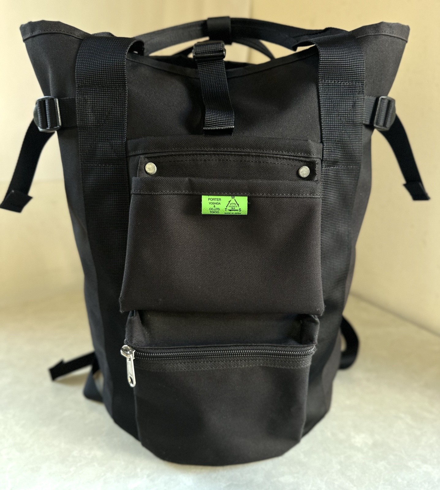 PORTER UNION 2Way Backpack Tote Bag Black Yoshida Made in Japan