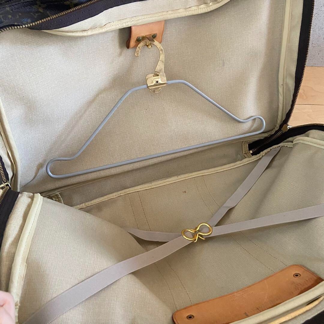 Authentic LOUIS VUITTON Sirius Monogram Double zipper soft suitcase Travel bag