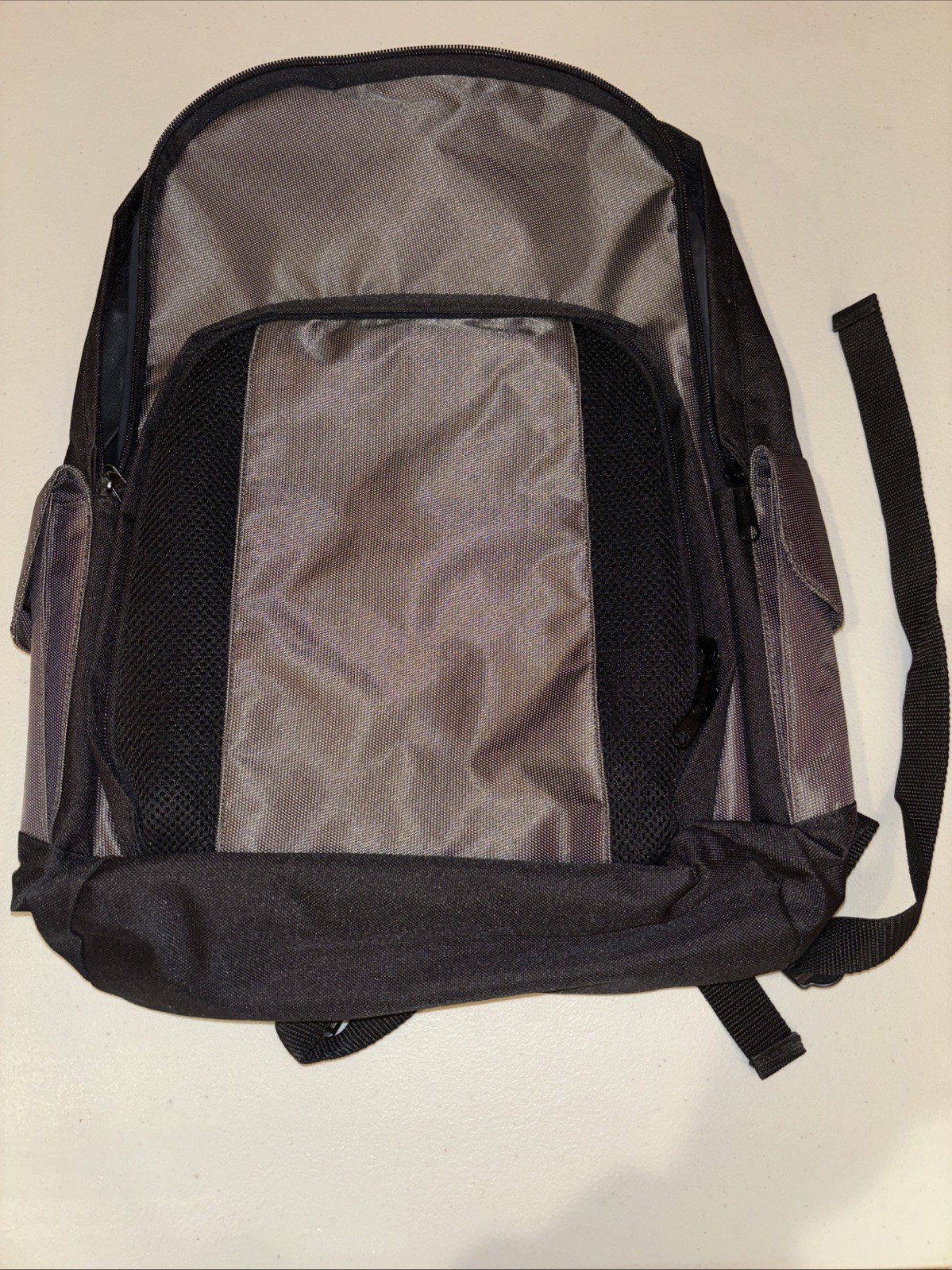 GEMLINE Backpack New Black & Grey Travel Carry-On Bag Compartments Laptop
