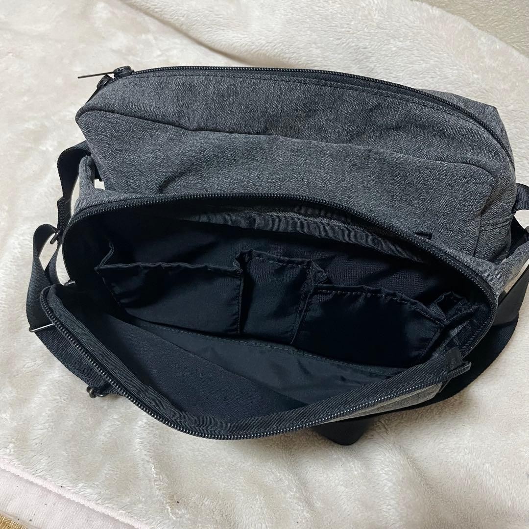 Porter Function Bioliner Shoulder Bag S, Herringbone Nylon Poly Blend