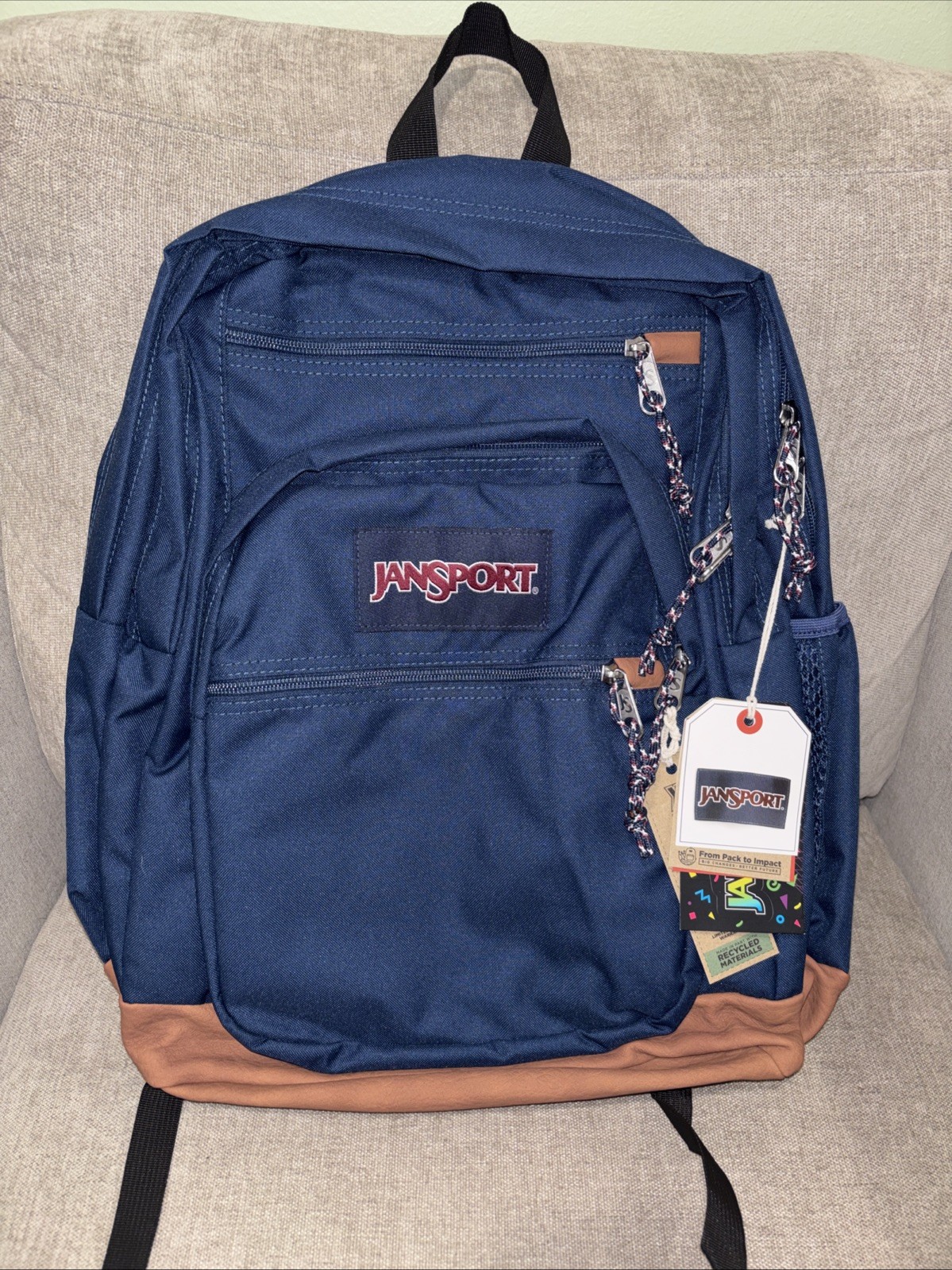JanSport Cool Student 17.5″ Backpack – NAVY BLUE Brand New with Tags