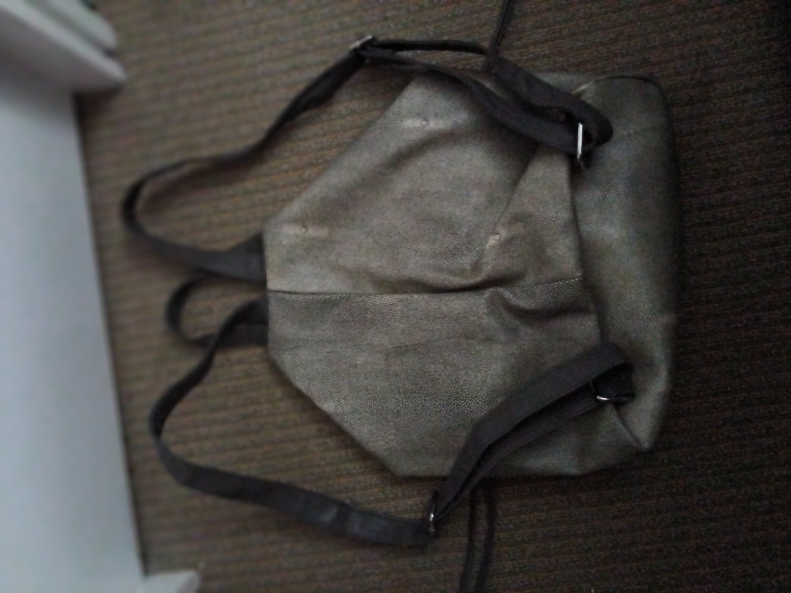 Avon Gray/Black Solid Shoulder Bag, Zip Closure, Adjustable Strap, Pockets