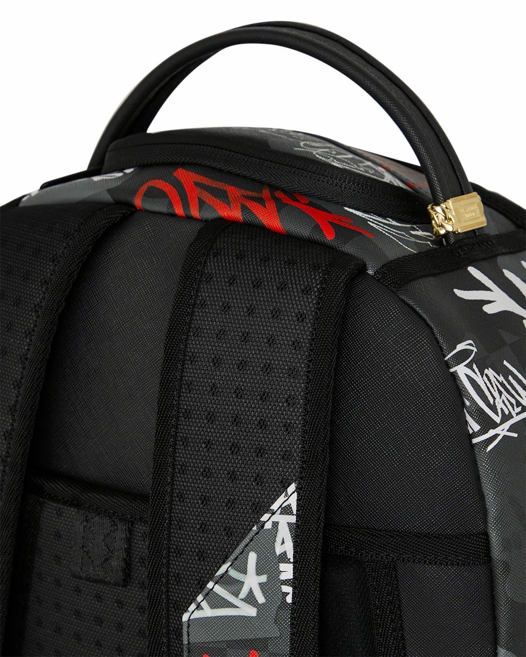 SPRAYGROUND LIMITED EDITION BACKPACK TAGGED UP BLACK RED GRAFFITI BANDIT BRANDED