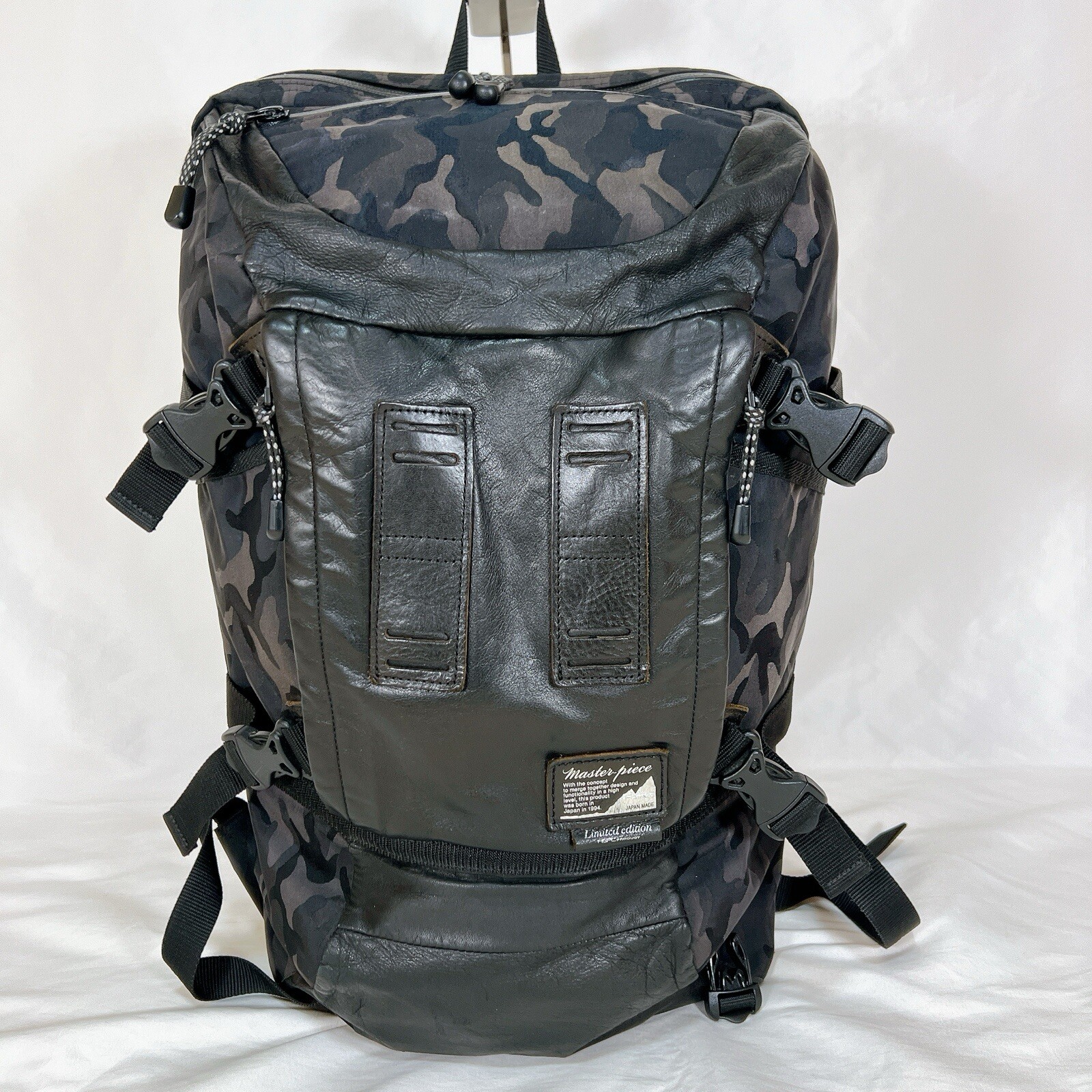 Master Piece ANNIVERSARY LIMITED EDITION BLACK camouflage Back pack Nylon
