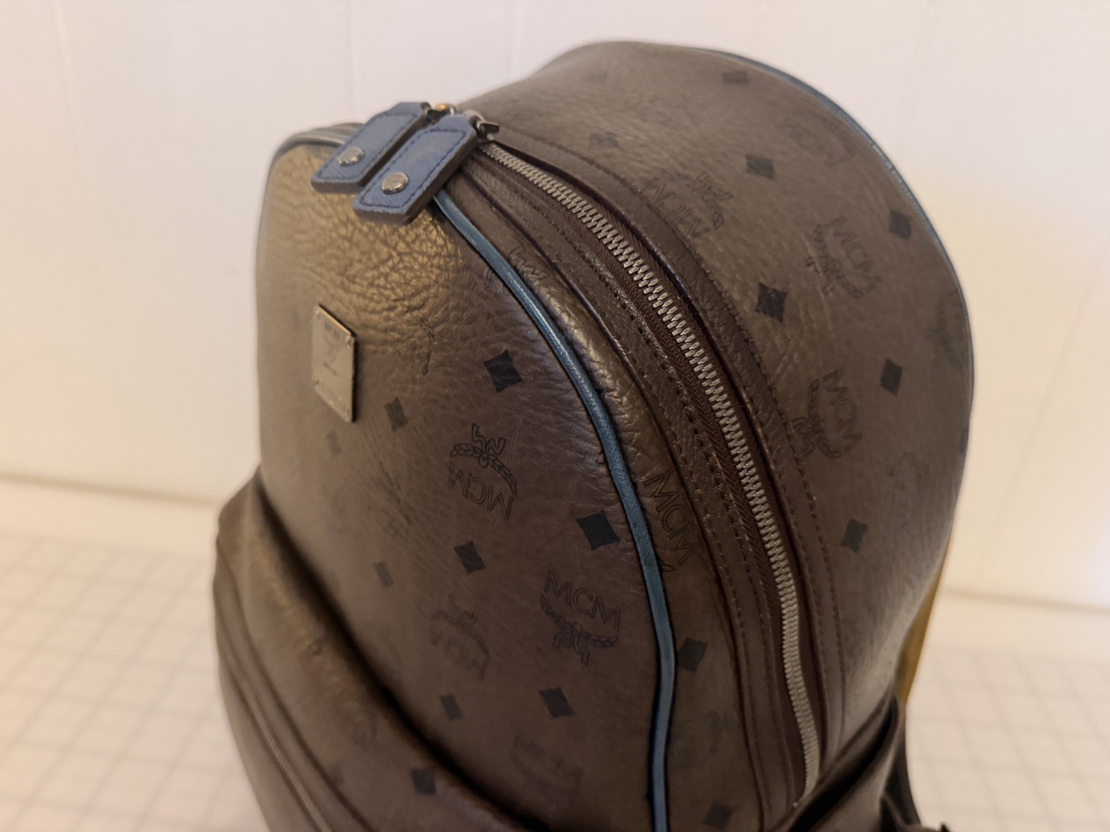 RARE MCM Backpack Embossed Chocolate Brown No Flaws Limited 100% Authentic ￼