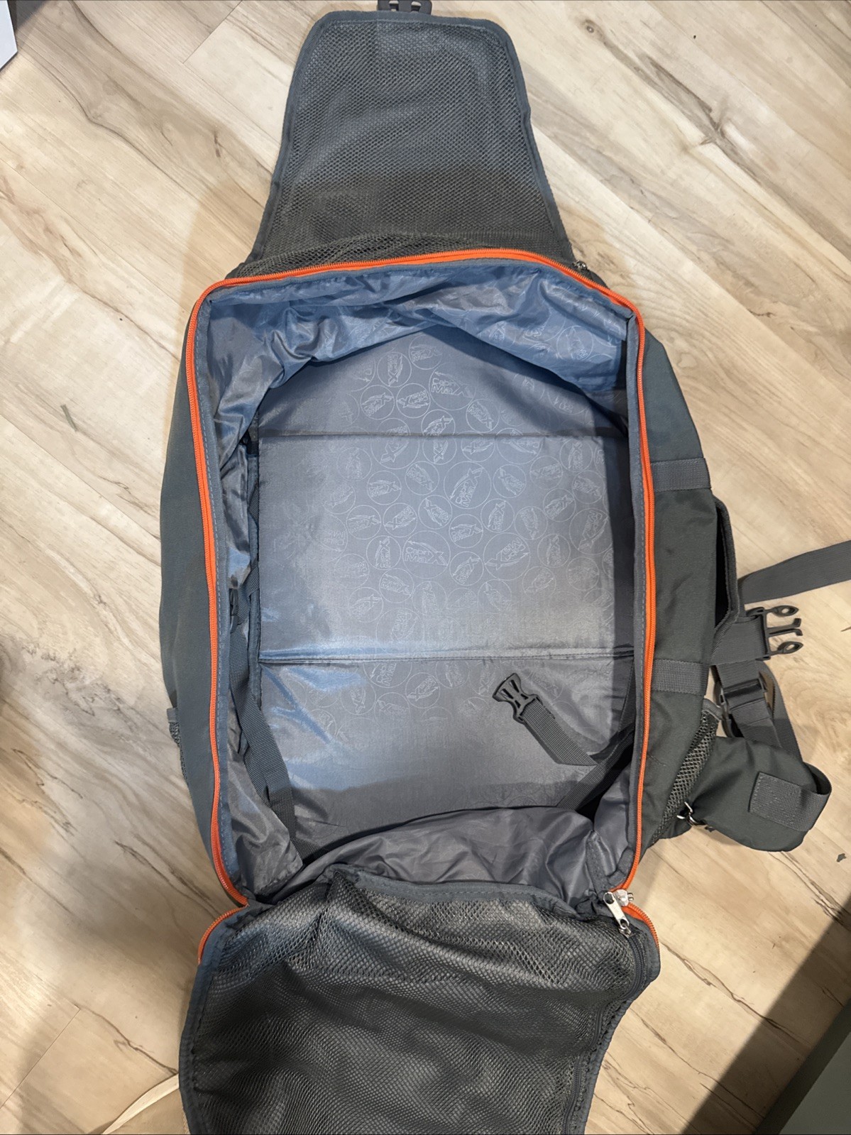 Cabin Max Equator Travel Backpack 44L Flight Approved Carry On Grey Orange