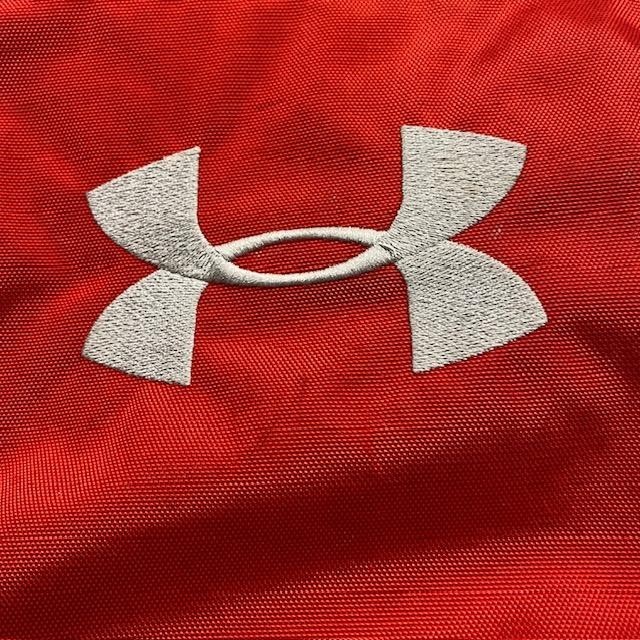 Under Armour Storm1 Backpack Red Gray HeatGear School Gym Sports Book Bag