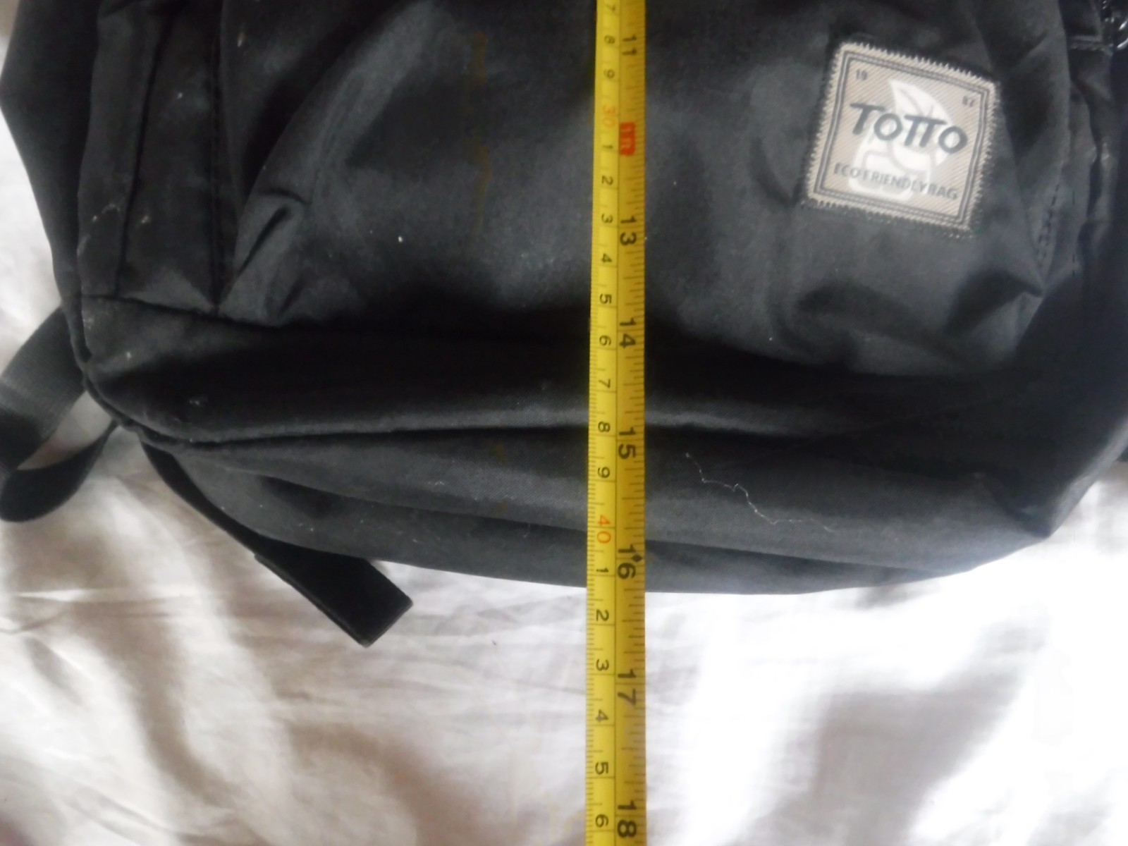 Totto Eco Friendly Bag Black Backpack Pre Owned
