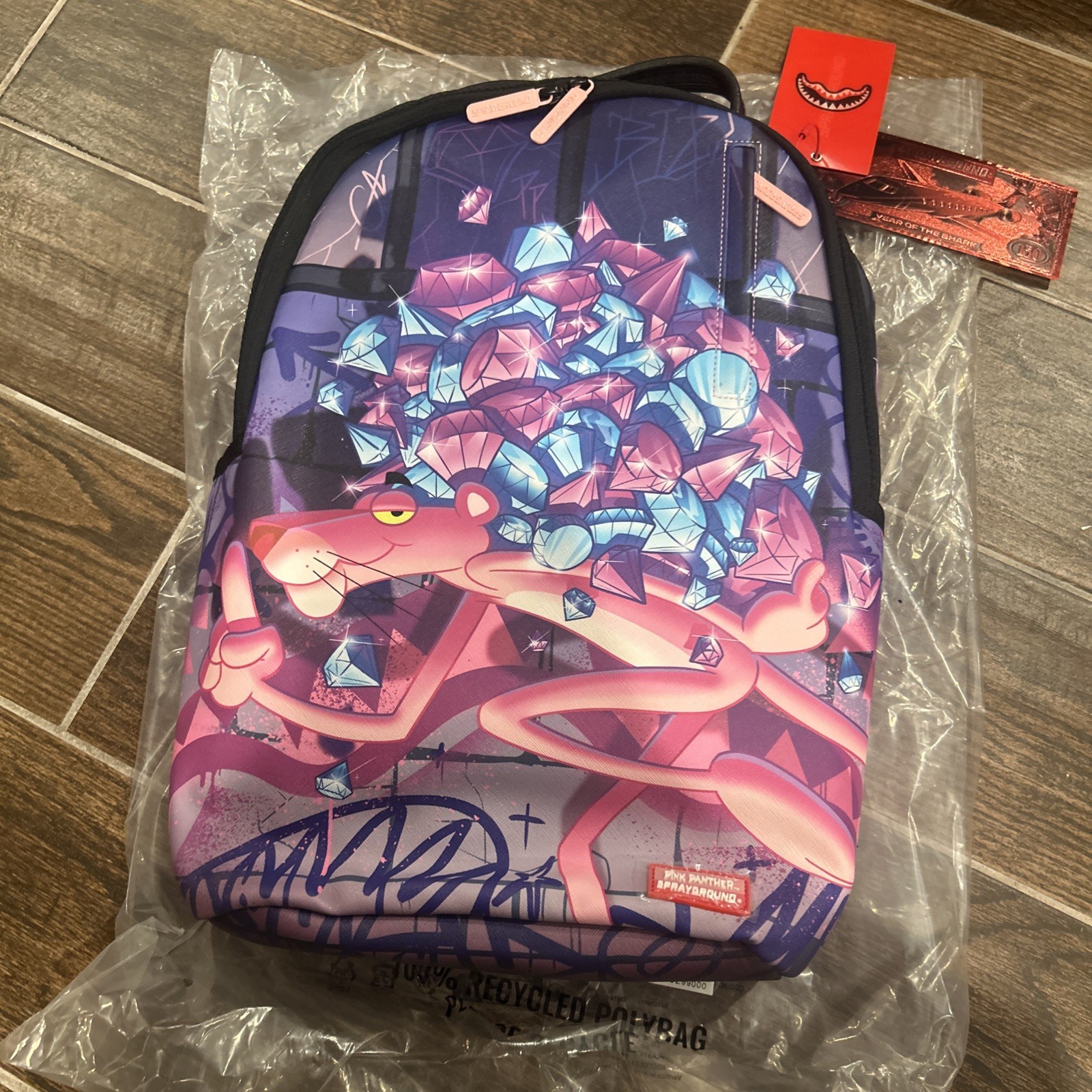 Sprayground Pink Panther Diamond Heist Backpack Limited Edition