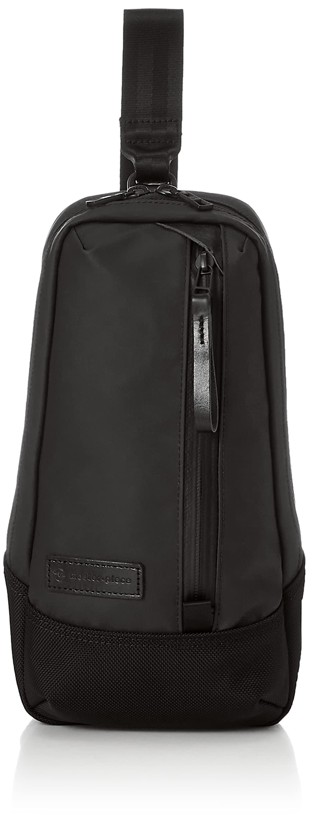 master-piece Men’s One Shoulder Bag Slick 02484-010 Zip Closure Eco-Polyurethane