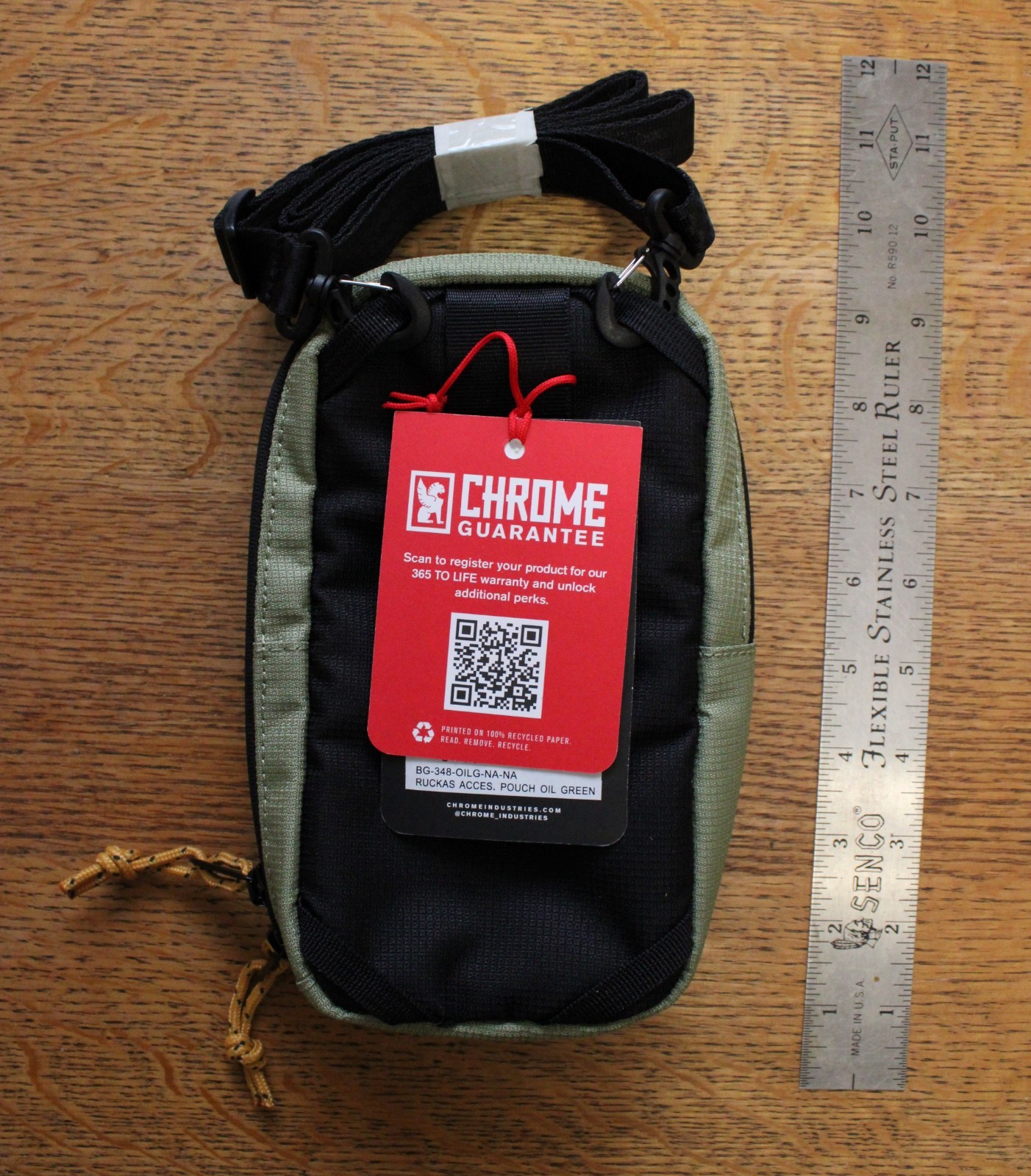 Chrome Industries RUKAS ACCESSORY POUCH oil green utility phone EDC belt bag