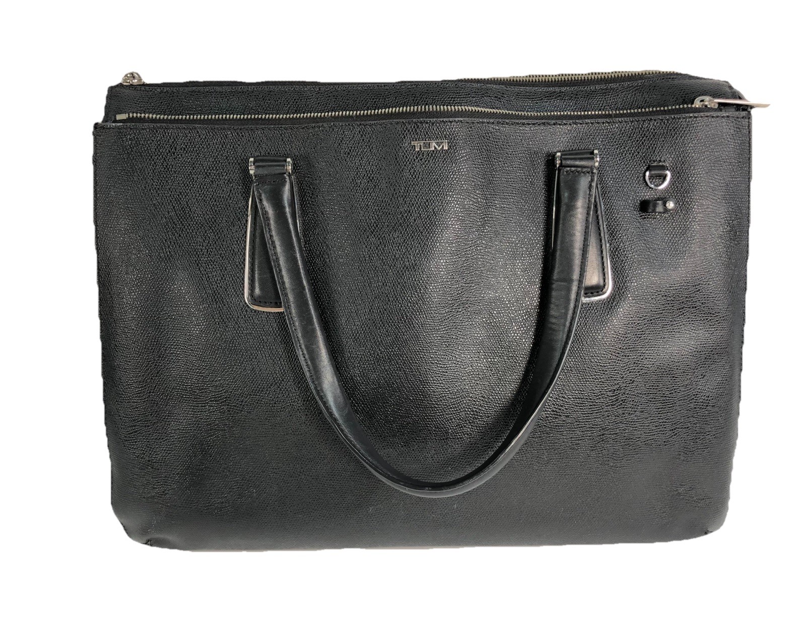 TUMI 79391D Sinclair “Nina” Saffiano Commuter Briefcase Business Black Leather
